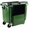 Dumpster with Drop Down Front, 1100 Litre, Green