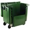 Dumpster with Drop Down Front, 1100 Litre, Green