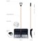 Alpinus Eco Snow Pusher Shovel 550x195x1400mm Black