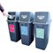 VFM Slim Recycling Bins with Range of Stickers, 60 Litre Each, Pack of 3