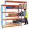Heavy Duty Painted Additional Shelf 1500x600mm Orange/Zinc
