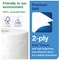 Tork T2 Premium Embossed Mini Jumbo Toilet Roll, 2-Ply, White, Pack of 12