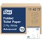 Tork T3 Folded Toilet Paper, 2-Ply, White, 242 Sheets, Pack of 36