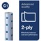 Tork C1 2-Ply Couch Roll, 54m, Blue, Pack of 9