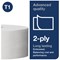 Tork T1 Jumbo Toilet Roll, 2-Ply, 1700 Sheets, Pack of 6