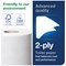 Tork Conventional Toilet Roll, 2-Ply, 320 Sheets Per Roll, Pack of 36