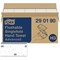 Tork H3 Flushable 2-Ply Singlefold Hand Towels, White, Pack of 3750