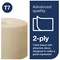 Tork Coreless Mid Toilet Roll, 2-Ply, Advanced Natural, 36 Rolls of 900 Sheets