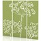 Sch! Acoustic Wall Panel - Wildflower (3 panels) - Lime Green