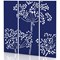 Sch! Acoustic Wall Panel - Wildflower (3 panels) - Cobalt Blue