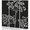 Sch! Acoustic Wall Panel - Wildflower (3 panels) - Raven Black