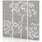 Sch! Acoustic Wall Panel - Wildflower (3 panels) - Pebble Light Grey