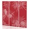Sch! Acoustic Hanging Wall Panel - Pine (3 panels) - Poppy Red