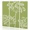 Sch! Acoustic Hanging Wall Panel - Wildflower (3 panels) - Lime Green
