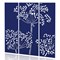 Sch! Acoustic Hanging Wall Panel - Wildflower (3 panels) - Cobalt Blue