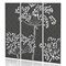 Sch! Acoustic Hanging Wall Panel - Wildflower (3 panels) - Graphite Charcoal