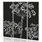Sch! Acoustic Hanging Wall Panel - Wildflower (3 panels) - Raven Black