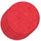 Sch! Acoustic Wall Tile - Set of 4 - Bevelled Edge - Circle - Poppy Red