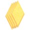 Sch! Acoustic Wall Tile - Set of 4 - Bevelled Edge - Diamond - Buttercup Yellow