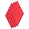 Sch! Acoustic Wall Tile - Set of 4 - Bevelled Edge - Diamond - Poppy Red