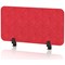 Sch! Acoustic Desktop Screen - Rectangle - 800 x 400mm - Poppy Red