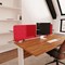 Sch! Acoustic Desktop Screen - Rectangle - 800 x 400mm - Cobalt Blue