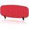 Sch! Acoustic Desktop Screen - Oblong - 1000 x 400mm - Poppy Red
