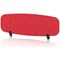 Sch! Acoustic Desktop Screen - Oblong - 1200 x 400mm - Poppy Red