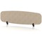 Sch! Acoustic Desktop Screen - Oblong - 1400 x 400mm - Oatmeal Beige