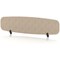 Sch! Acoustic Desktop Screen - Oblong - 1600 x 400mm - Oatmeal Beige