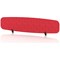 Sch! Acoustic Desktop Screen - Oblong - 1800 x 400mm - Poppy Red