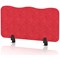 Sch! Acoustic Desktop Screen - Wave - 800 x 400mm - Poppy Red