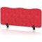 Sch! Acoustic Desktop Screen - Wave - 1000 x 400mm - Poppy Red
