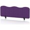 Sch! Acoustic Desktop Screen - Wave - 1200 x 400mm - Plum Purple