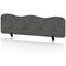 Sch! Acoustic Desktop Screen - Wave - 1400 x 400mm - Graphite Charcoal