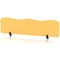 Sch! Acoustic Desktop Screen - Wave - 1600 x 400mm - Buttercup Yellow