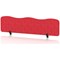 Sch! Acoustic Desktop Screen - Wave - 1600 x 400mm - Poppy Red