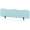 Sch! Acoustic Desktop Screen - Wave - 1600 x 400mm - Sky Light Blue