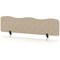 Sch! Acoustic Desktop Screen - Wave - 1600 x 400mm - Oatmeal Beige