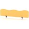 Sch! Acoustic Desktop Screen - Wave - 1800 x 400mm - Buttercup Yellow