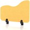 Sch! Acoustic Desktop Side Screen - Wave - 600 x 400mm - Buttercup Yellow