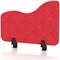 Sch! Acoustic Desktop Side Screen - Wave - 600 x 400mm - Poppy Red