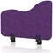 Sch! Acoustic Desktop Side Screen - Wave - 600 x 400mm - Plum Purple