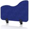 Sch! Acoustic Desktop Side Screen - Wave - 600 x 400mm - Cobalt Blue