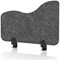 Sch! Acoustic Desktop Side Screen - Wave - 600 x 400mm - Graphite Charcoal
