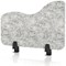 Sch! Acoustic Desktop Side Screen - Wave - 600 x 400mm - Pebble Light Grey