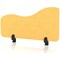 Sch! Acoustic Desktop Side Screen - Wave - 800 x 400mm - Buttercup Yellow