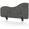 Sch! Acoustic Desktop Side Screen - Wave - 800 x 400mm - Graphite Charcoal