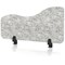 Sch! Acoustic Desktop Side Screen - Wave - 800 x 400mm - Pebble Light Grey