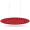 Sch! Acoustic Ceiling Baffles - Hatch - Type D - 1000 x 600mm Wide x 250mm High - Poppy Red